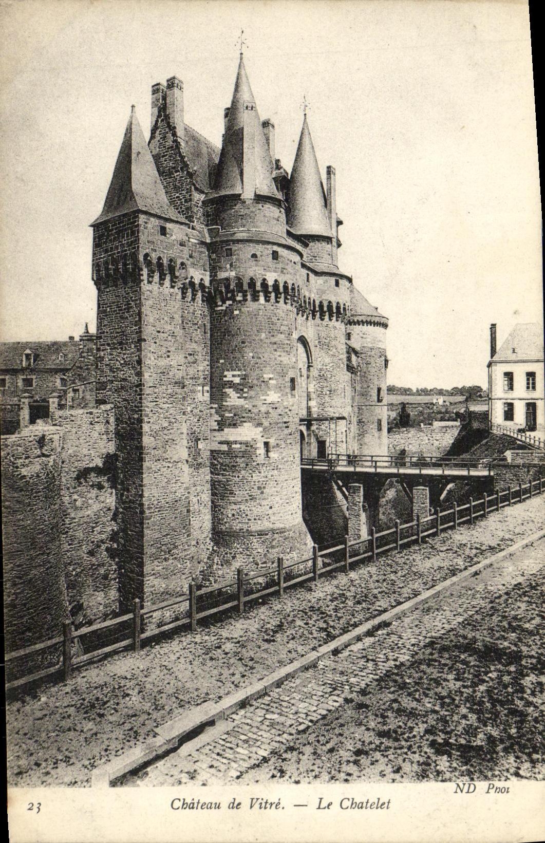 Cristal de la POSTAL de la VENDIMIA el castillo Chatelet