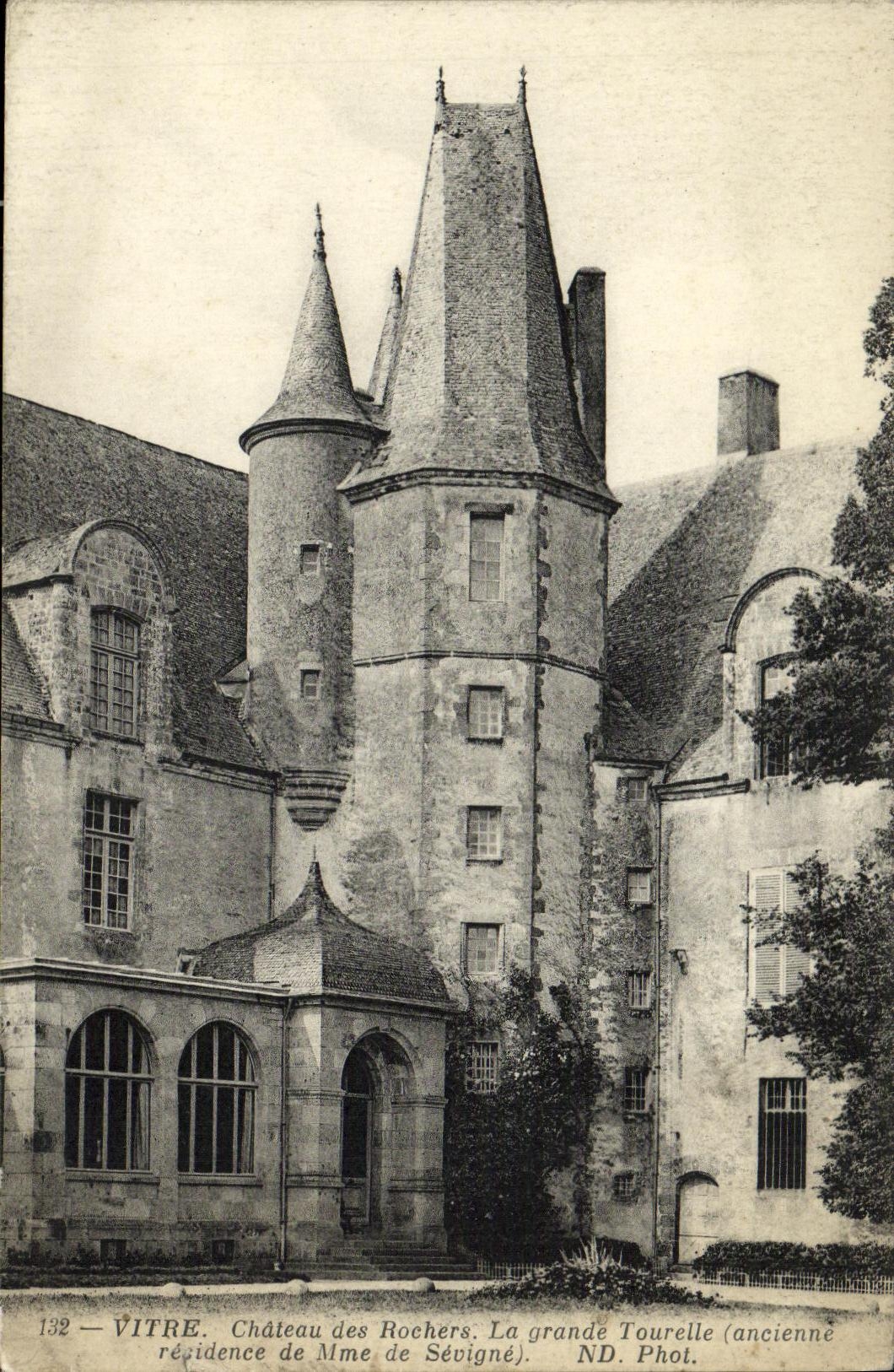 Castillo del cristal de la POSTAL de la VENDIMIA de las rocas la torrecilla grande