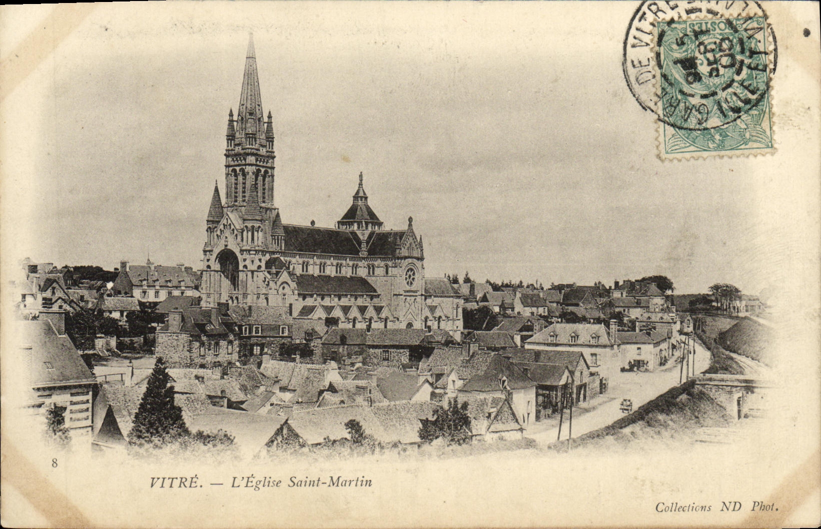 CPA Vitre L Eglise Saint Martin