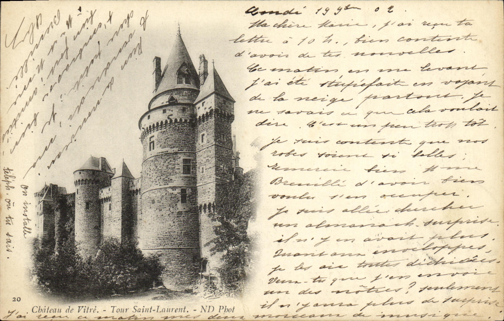 El cristal Saint Laurent de la POSTAL de la VENDIMIA se eleva