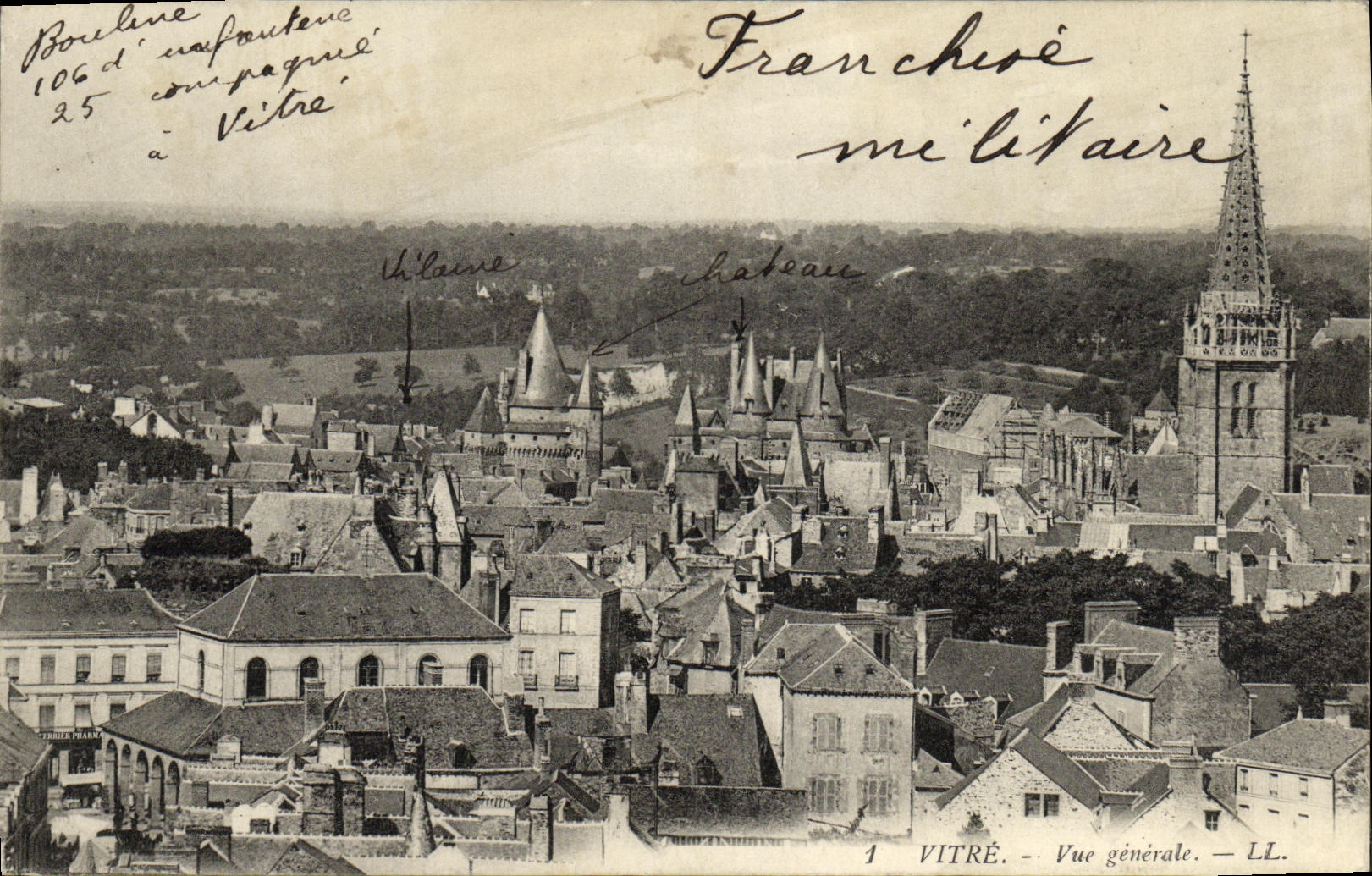 CPA Vitre Vue Generale