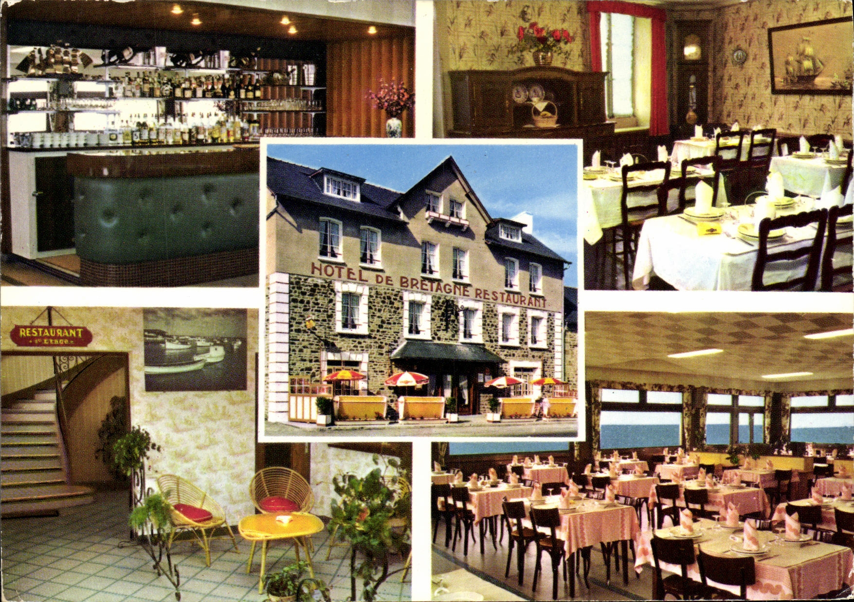 MODERN CARD the Fish pond on sea Cente D breeding of moulds Mussel beds Hotel of Brittany