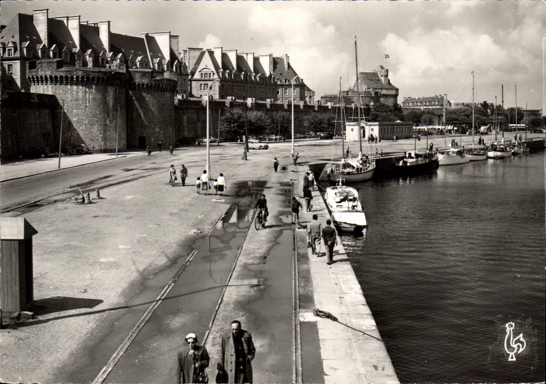 MODERN CARD Holy Malo Walls the Large Gate and the Vauban Basin