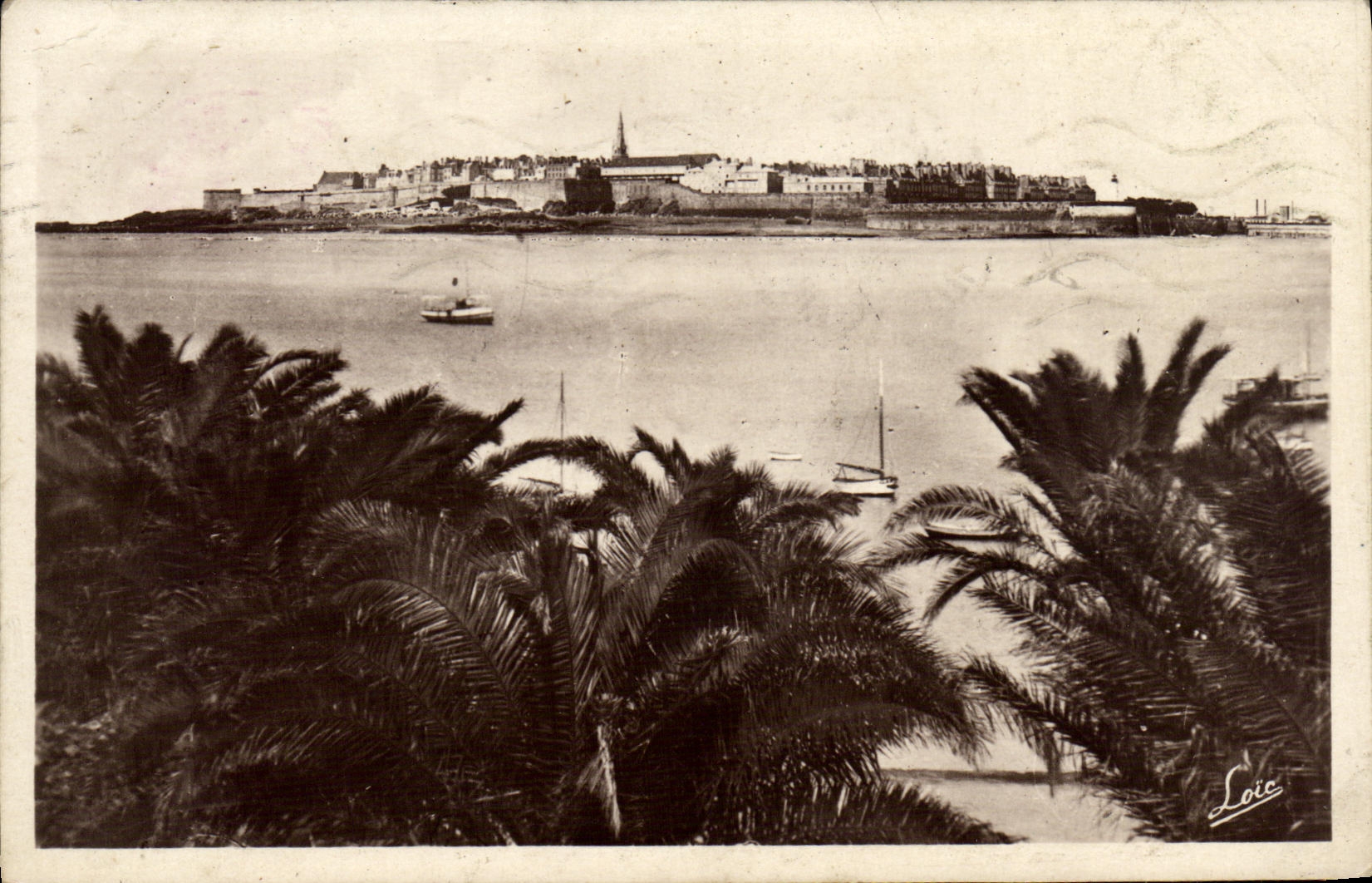 CPSM St Malo Vu de la Palmeraie de Dinard