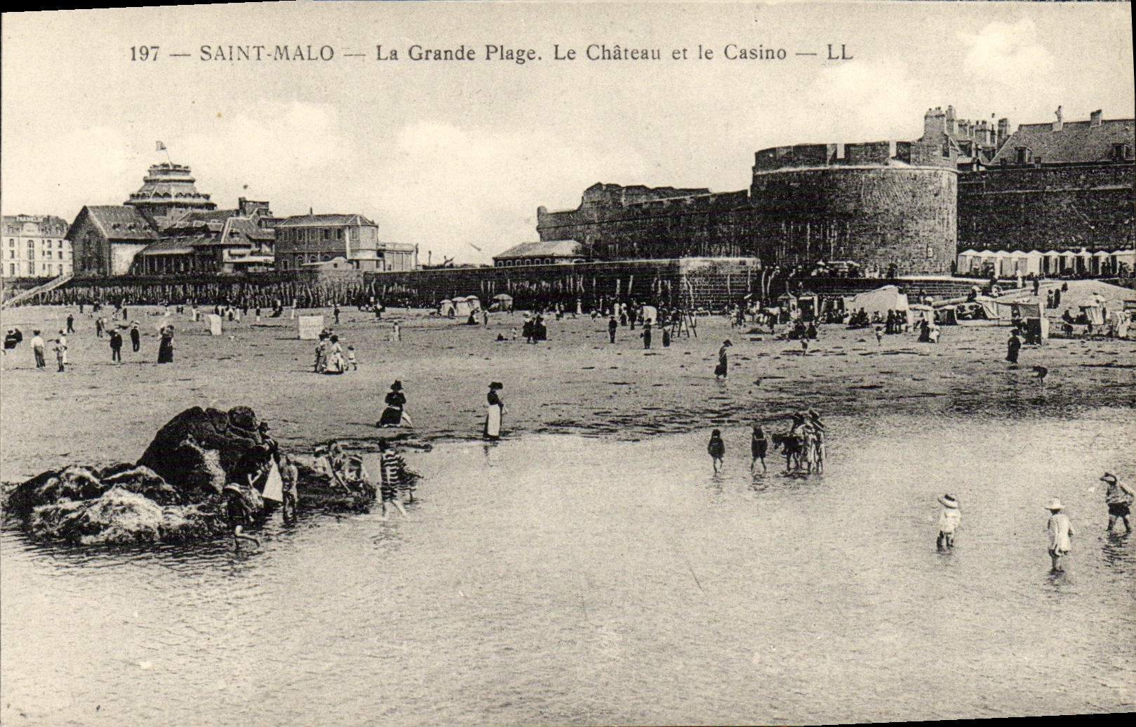CPA St Malo La Grande Plage Le Chateau et le Casino