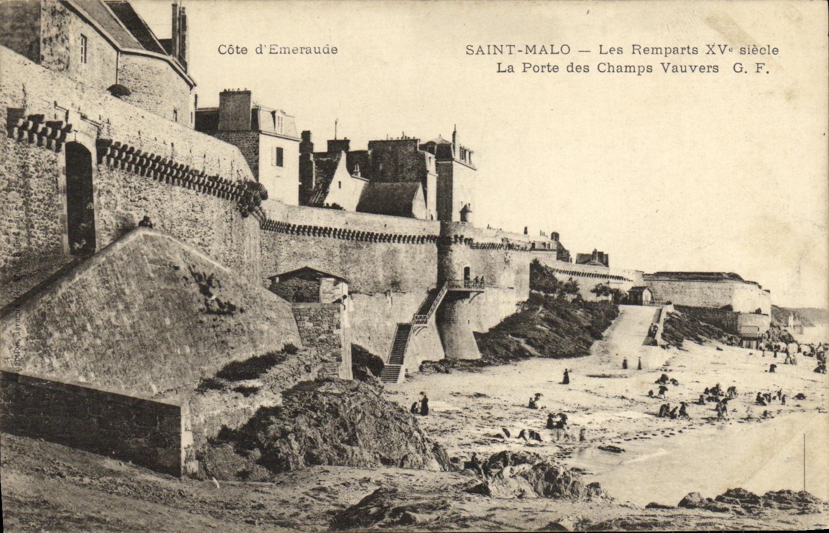 CPA Saint Malo Les Remparts La Porte des Champs Vauvers