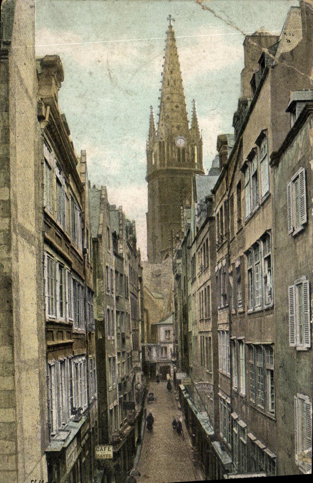 CPA Saint Malo La grande rue 
