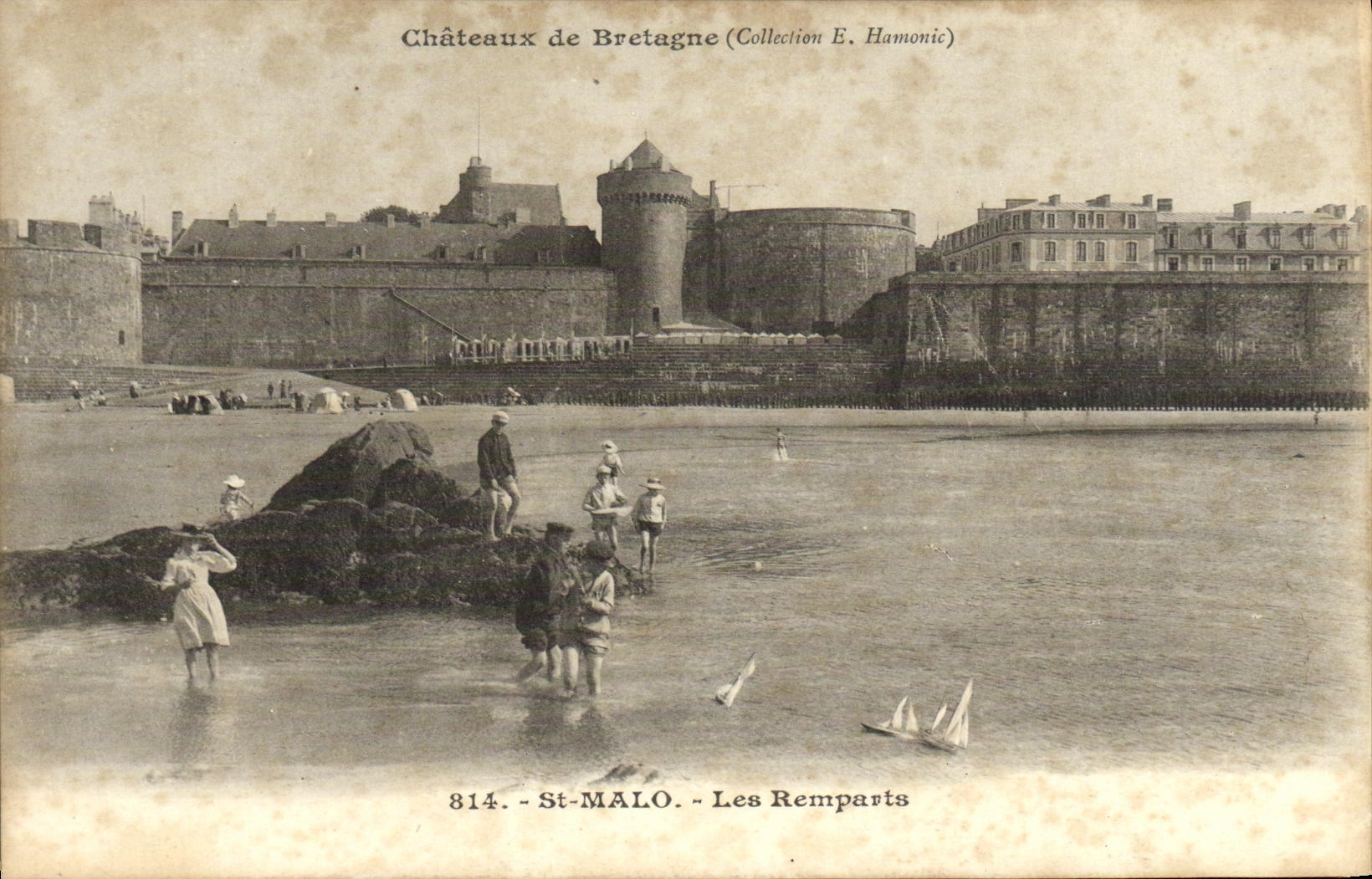 CPA St Malo Les Remparts Enfants