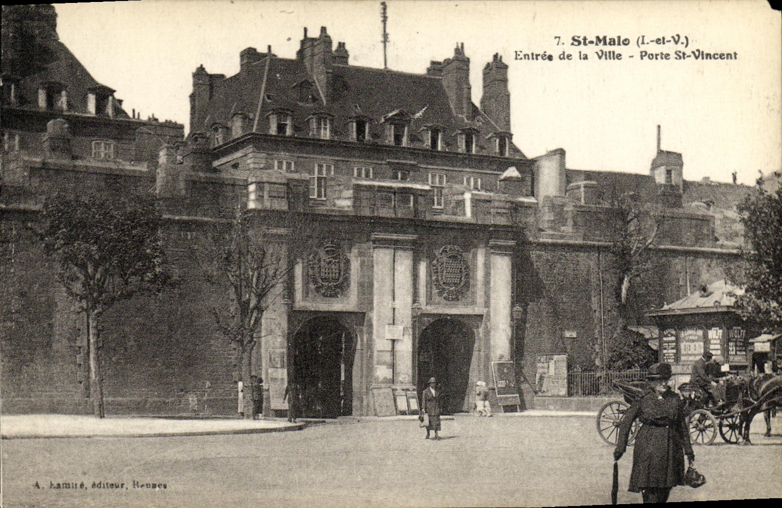 CPA St Malo Entree de la ville Porte St Vincent