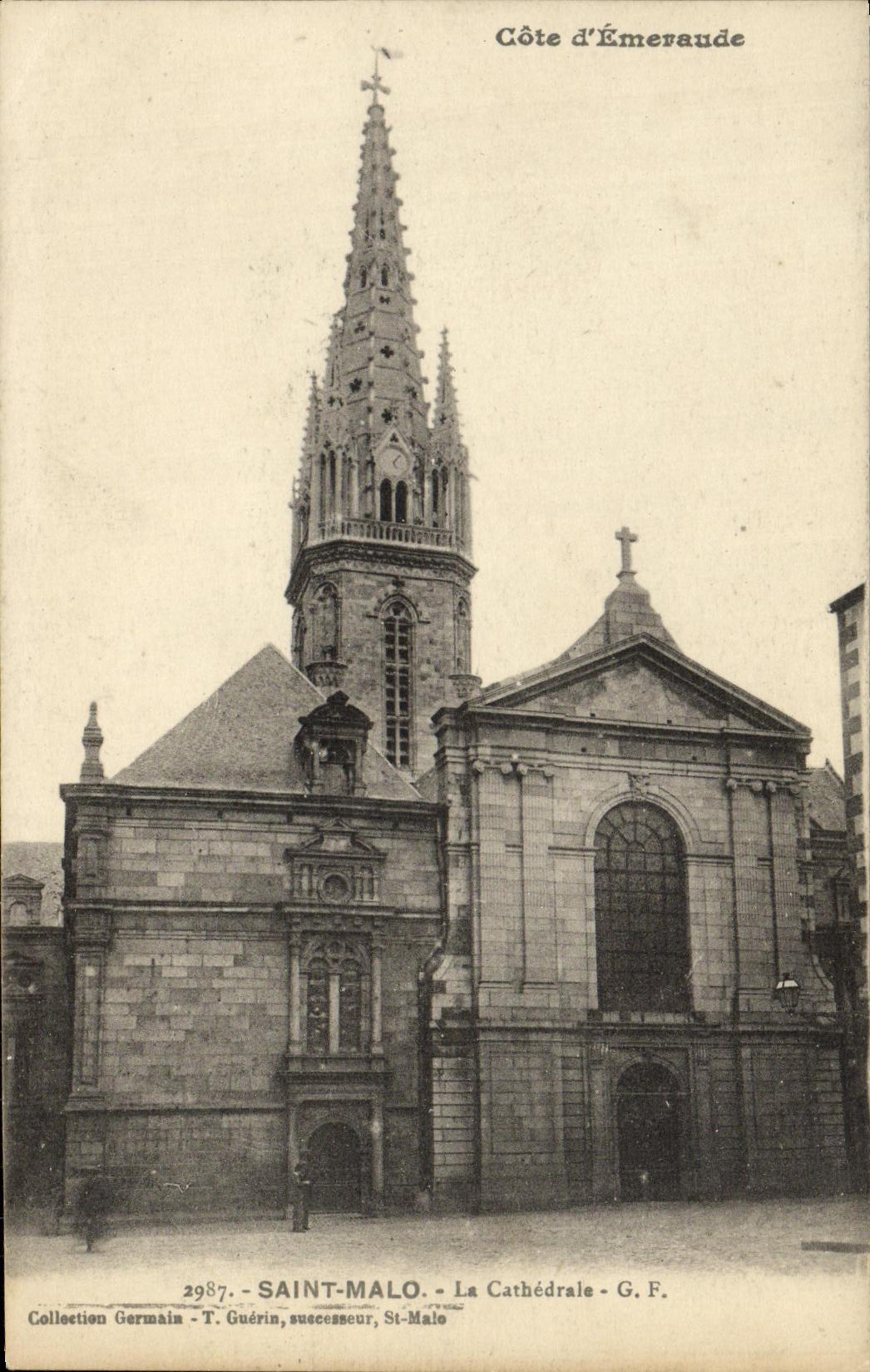 CPA St Malo La Cathedrale 