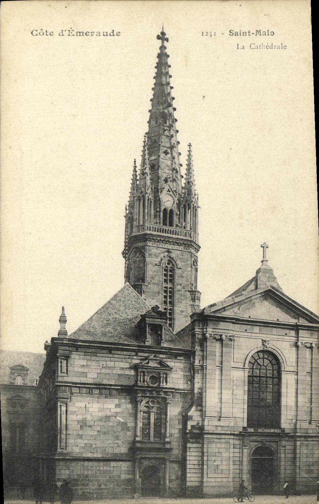 CPA St Malo La cathedrale