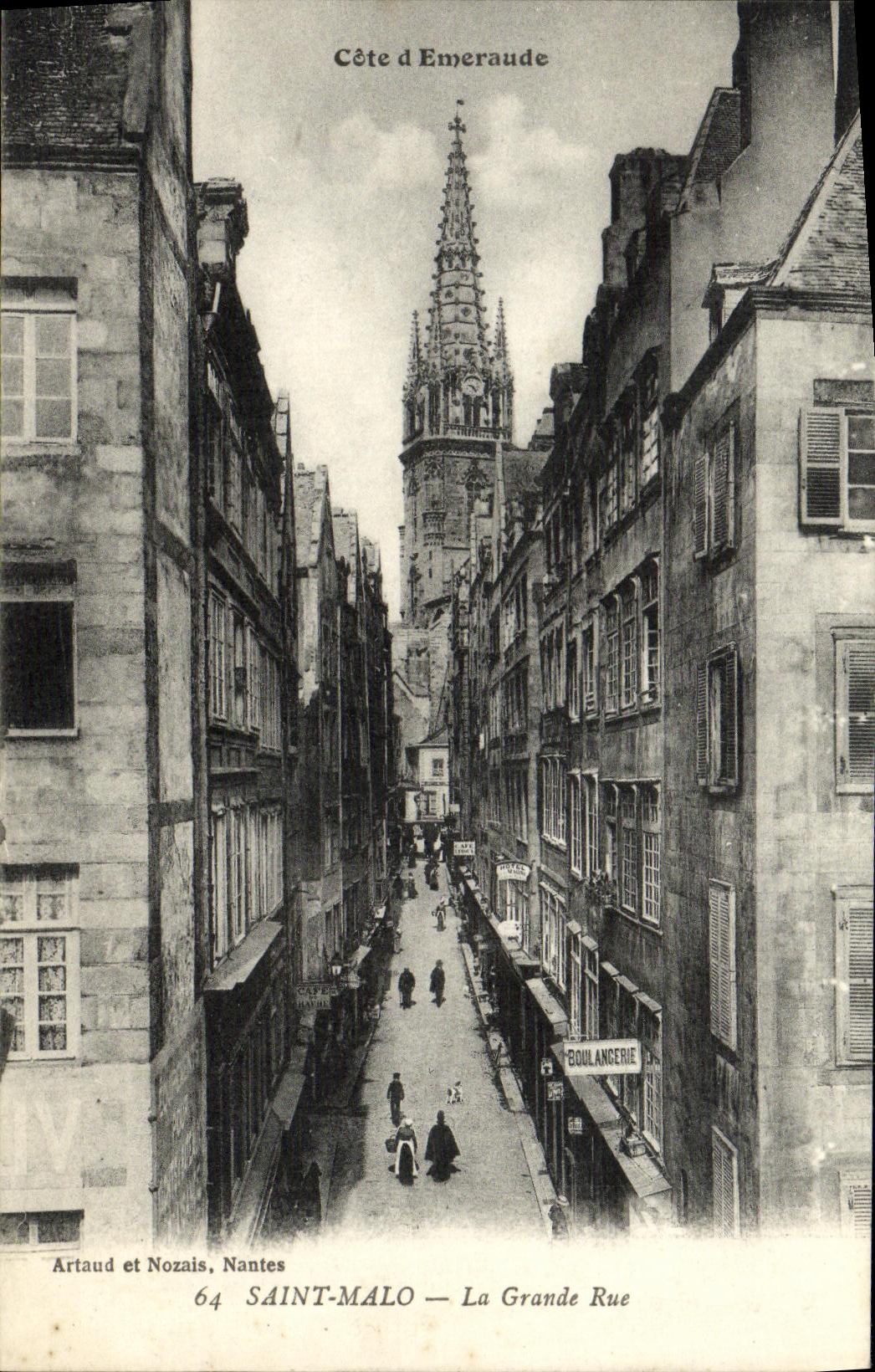 CPA Saint Malo La Grande Rue