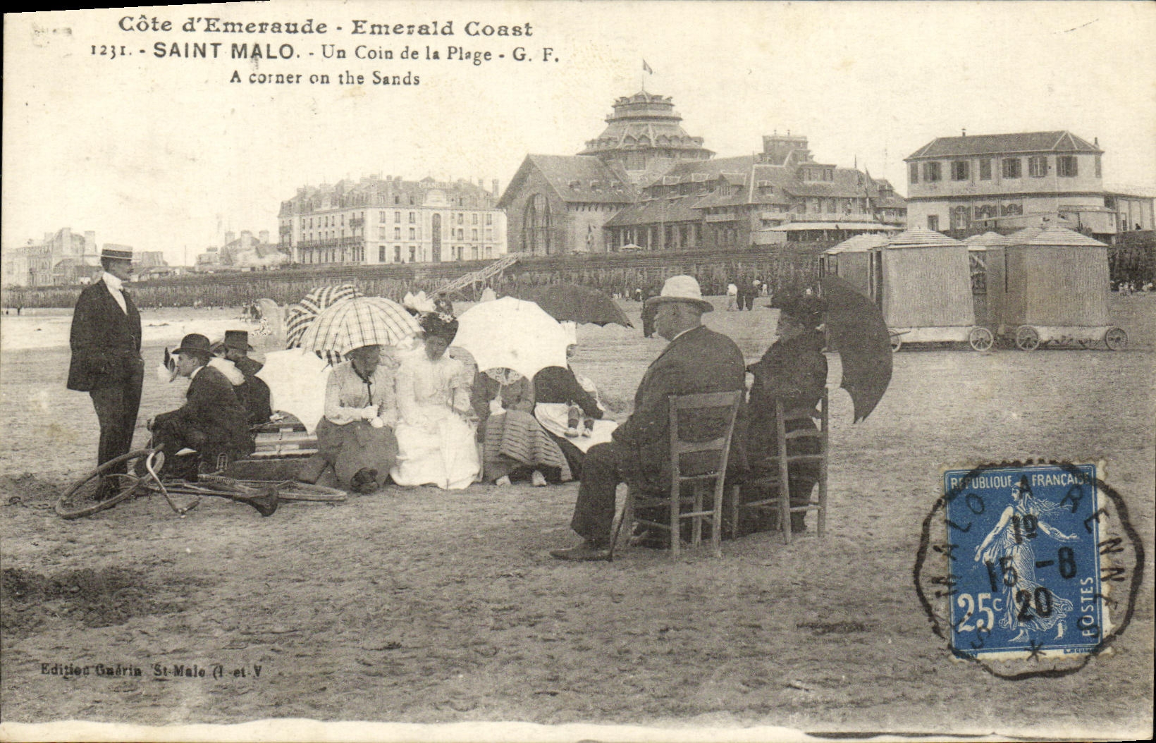 CPA Saint Malo Un Coin de la Plage