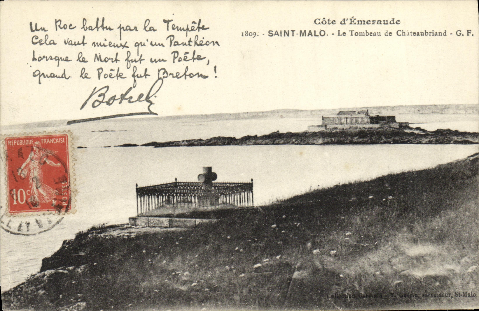 CPA Saint Malo Le Tombeau de Chateaubriand