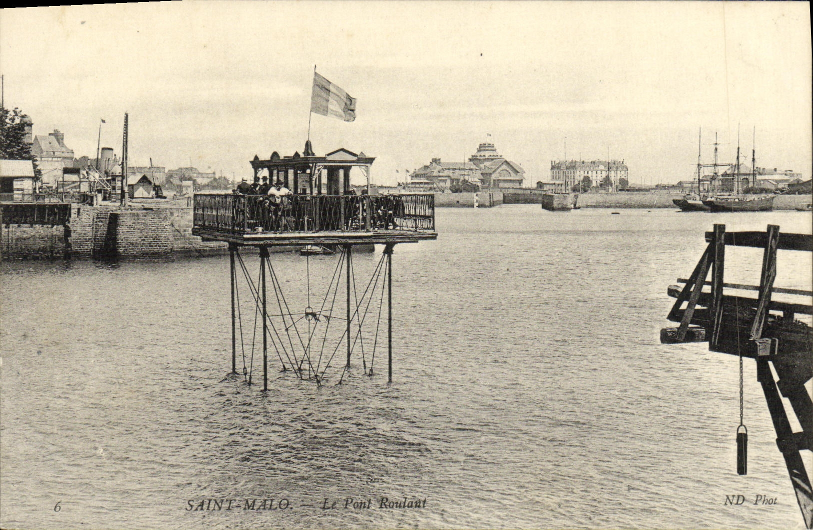 CPA Saint Malo Le pont roulant 