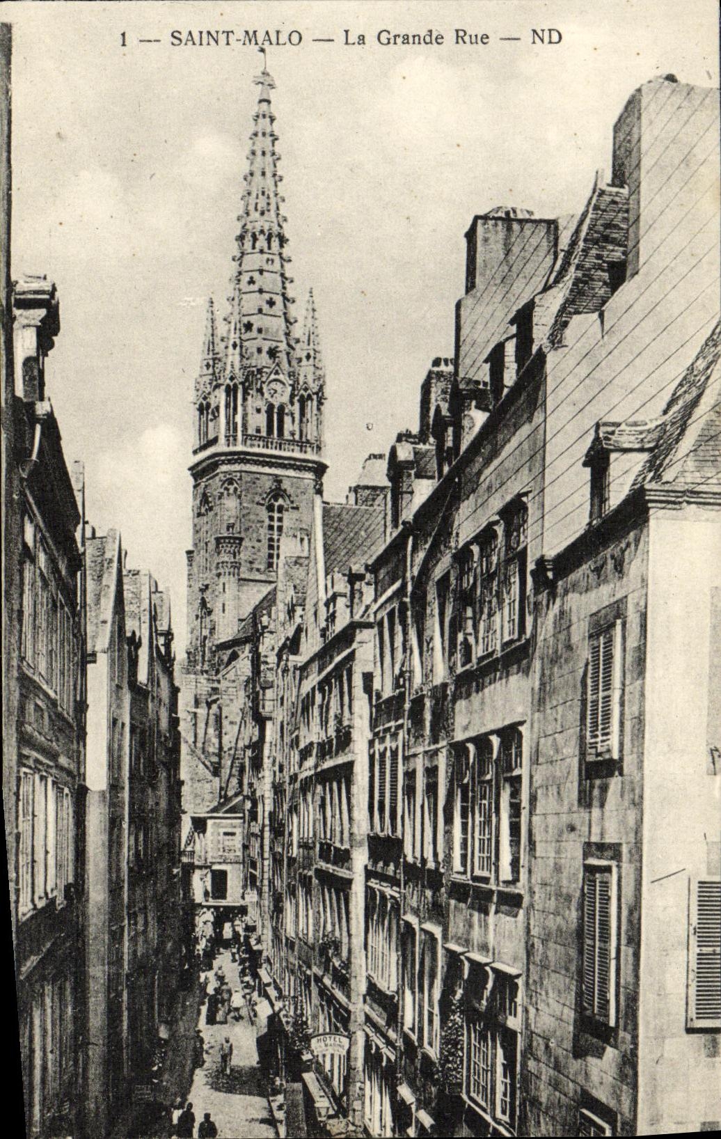 CPA Saint Malo La Grande Rue