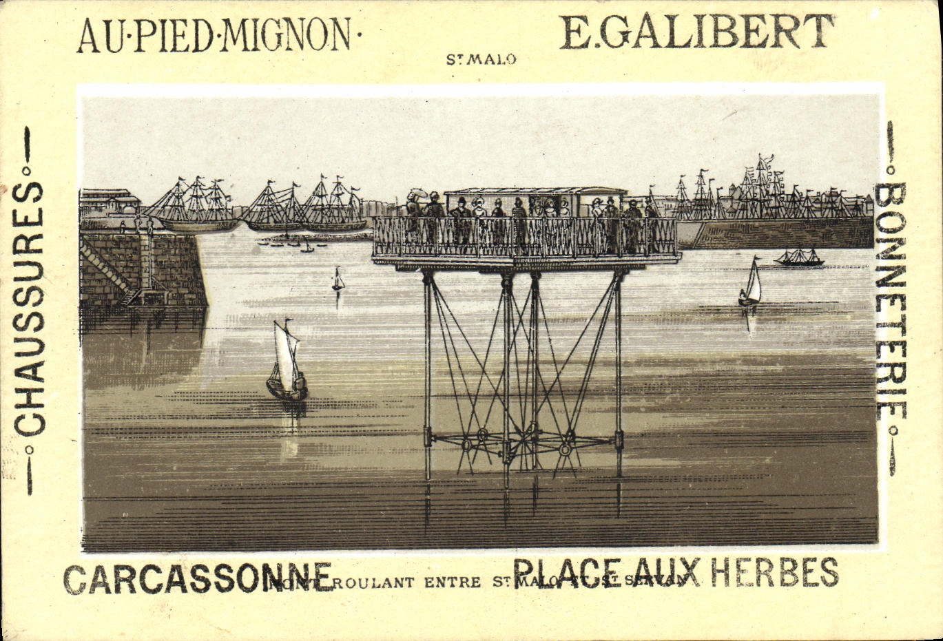 Chromo Parame pres Saint Malo Au pied Mignon Galibert Place aux herbes Carcassonne