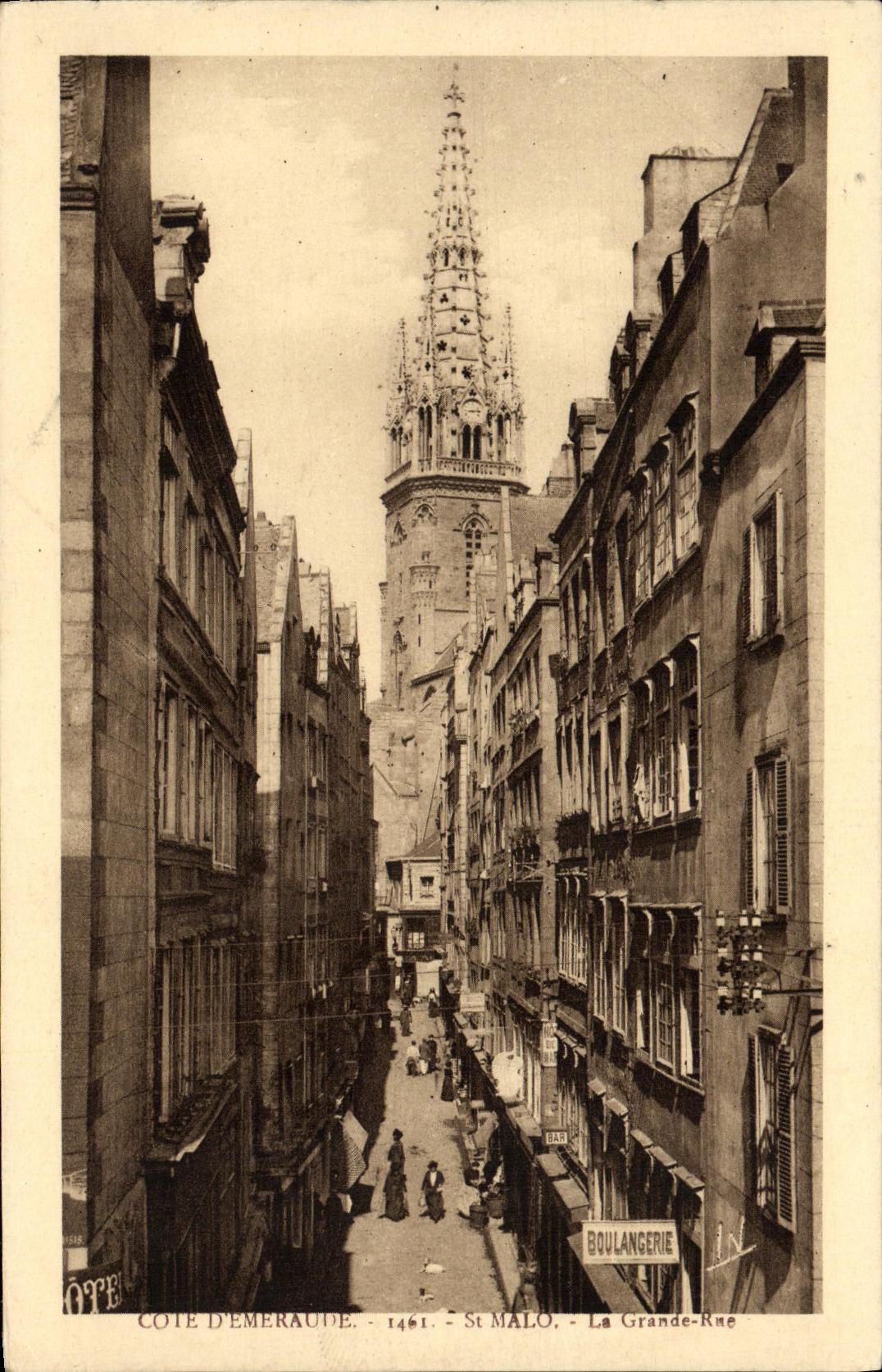 CPA Saint Malo La Grande Rue Boulangerie