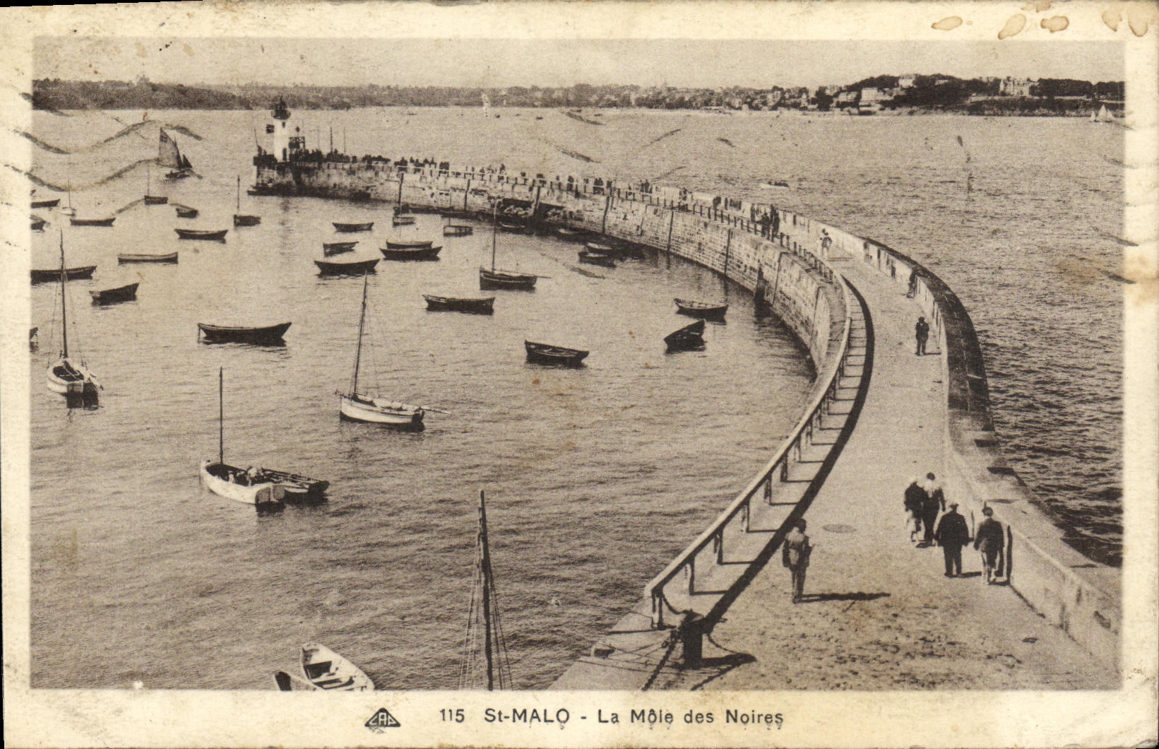 CPA Saint Malo La Mole Des Noires