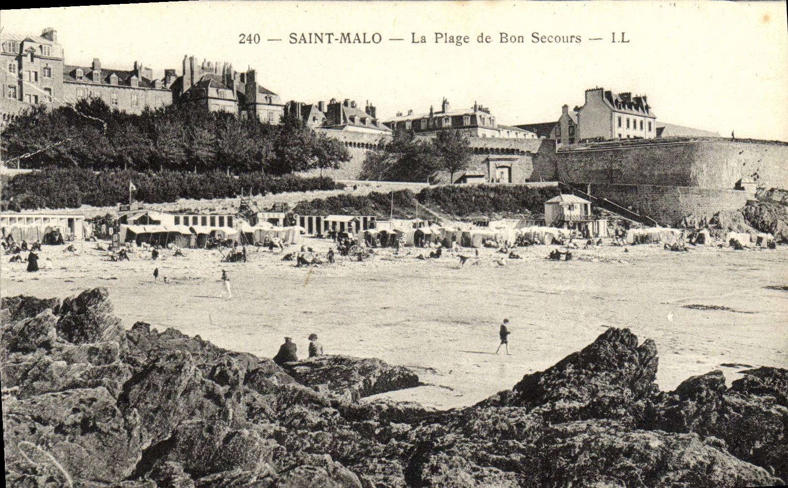 CPA Saint Malo La Plage de Bon Secouurs