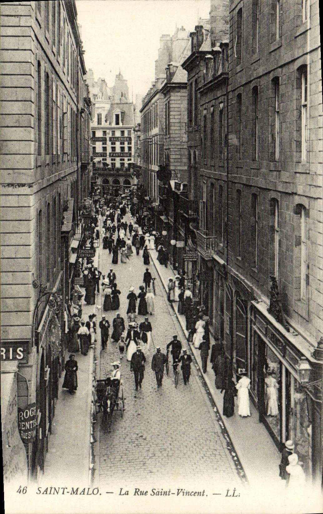 CPA Saint Malo La Rue Saint Vincent