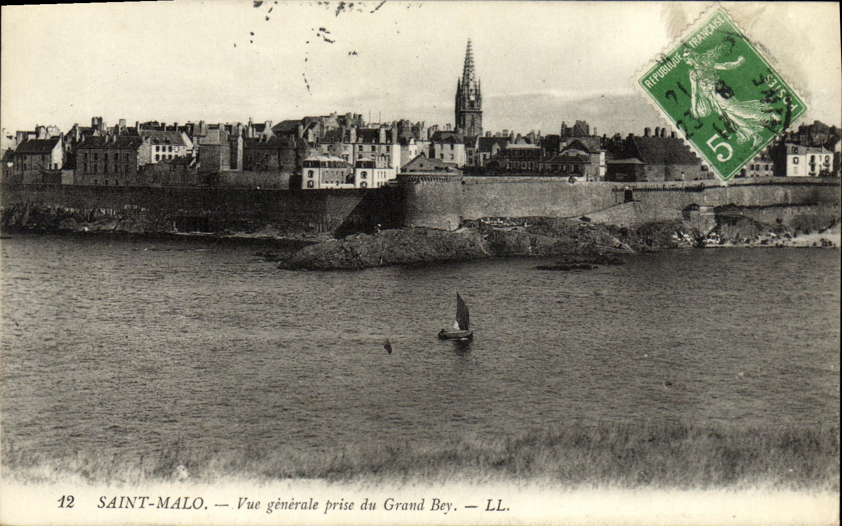CPA Saint Malo Vue generale prise du Grand Bey