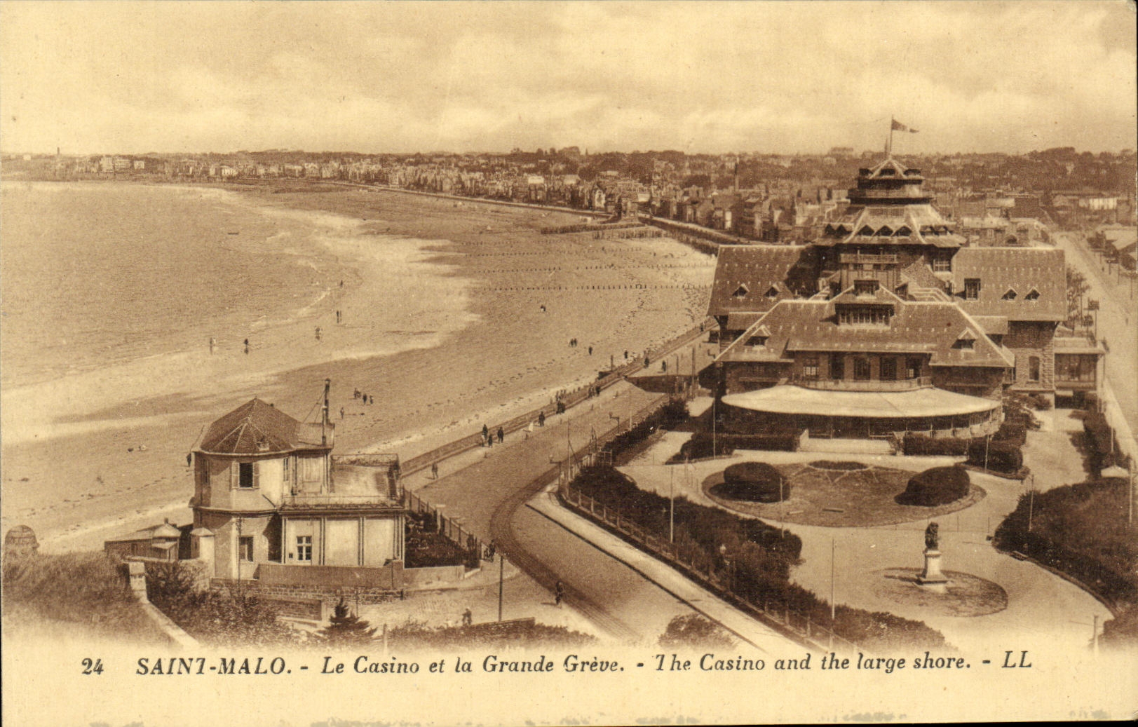 CPA Saint Malo Le Casino et la Grande Greve