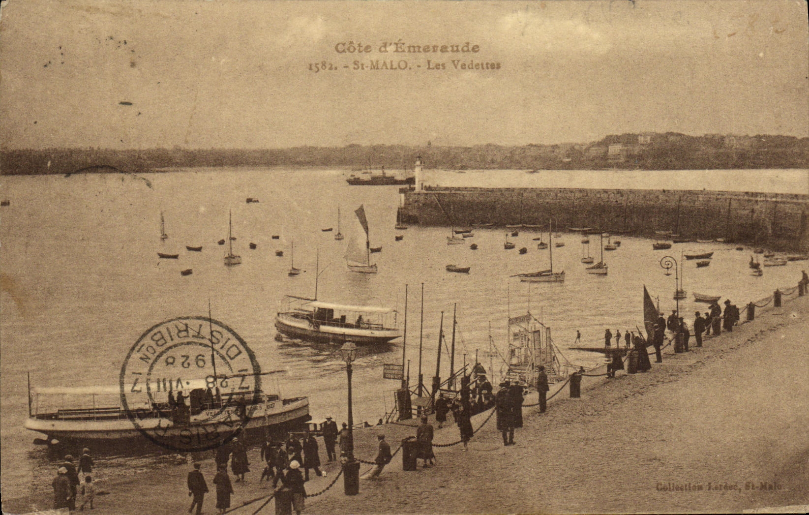 CPA St Malo Les Vedettes Bateaux