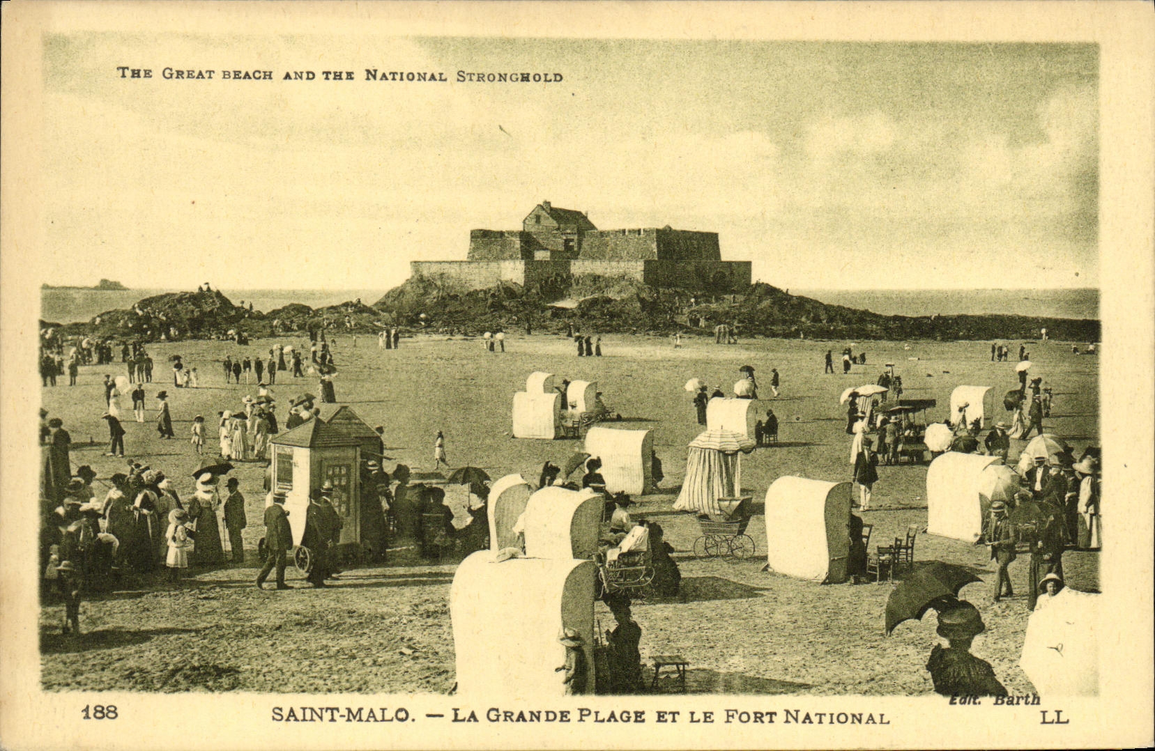 CPA Saint Malo La Grande Plage et le Fort National