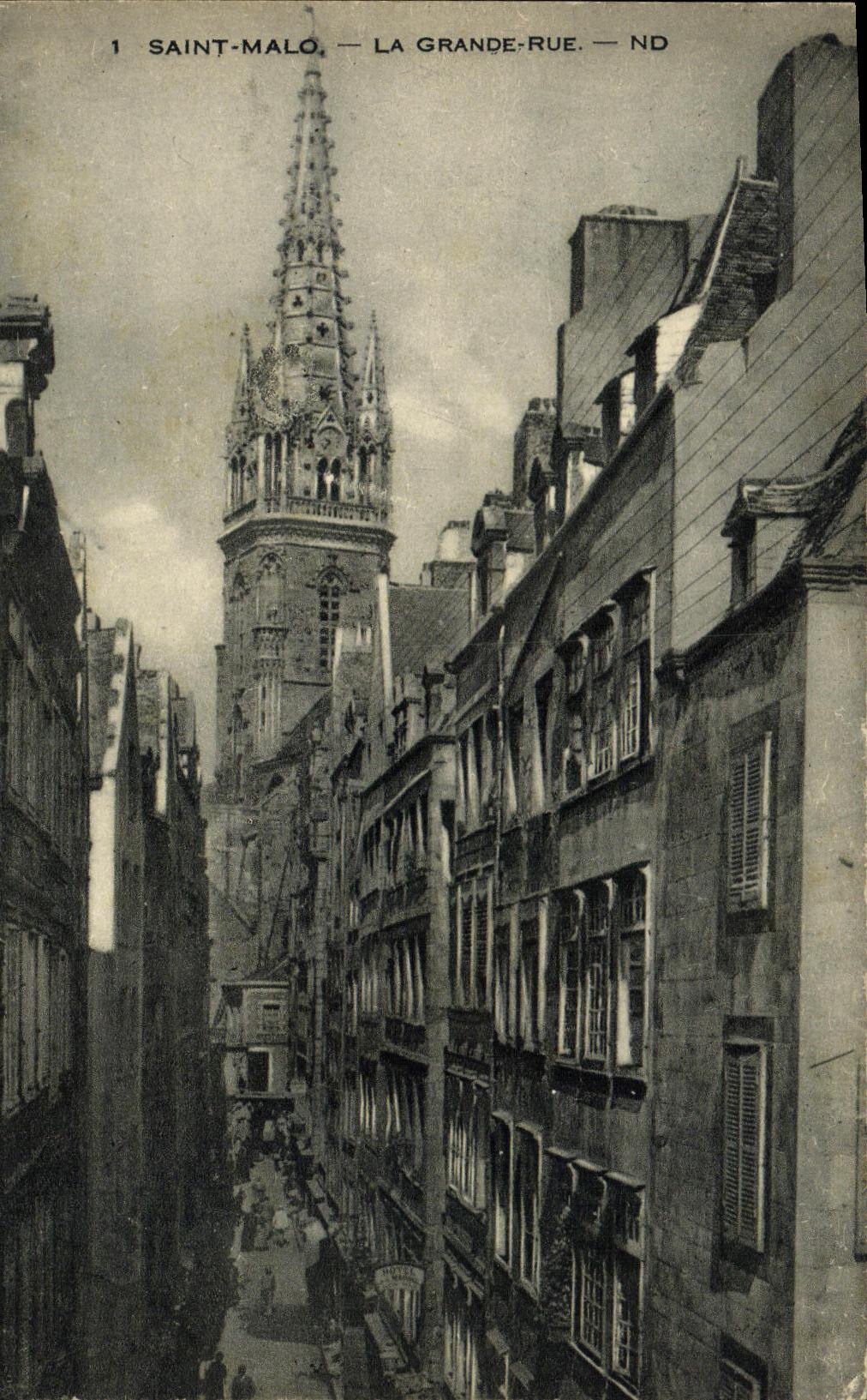 CPA Saint Malo La Grande Rue