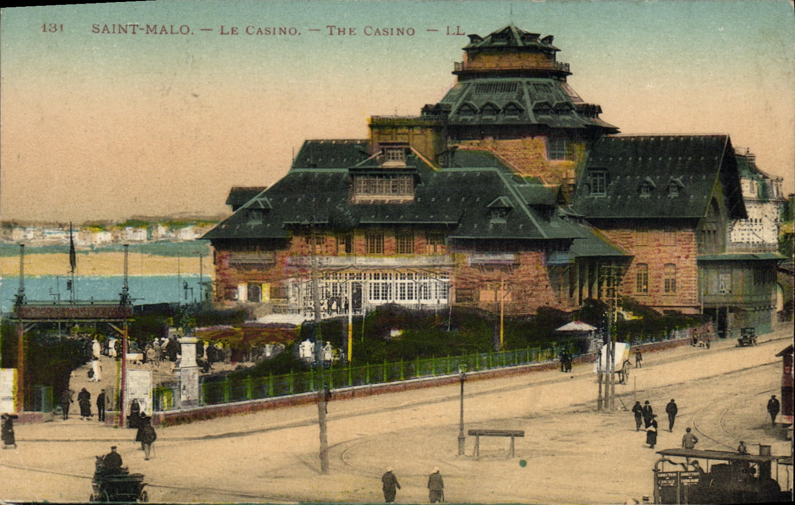 CPA Saint Malo Le Casino Train
