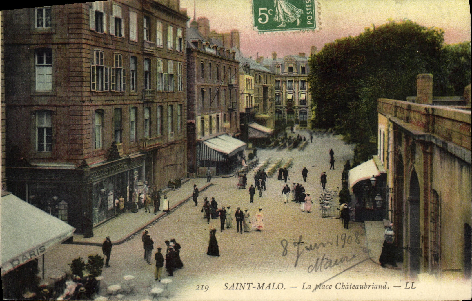 CPA Saint Malo La Place Chateaubriand