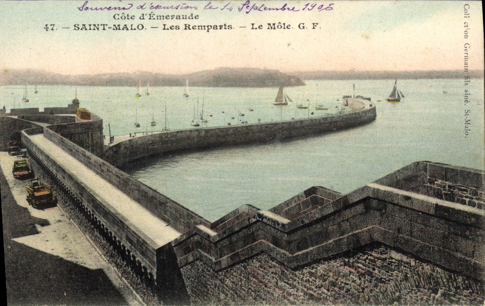 CPA Saint Malo Les Remparts Le Mole