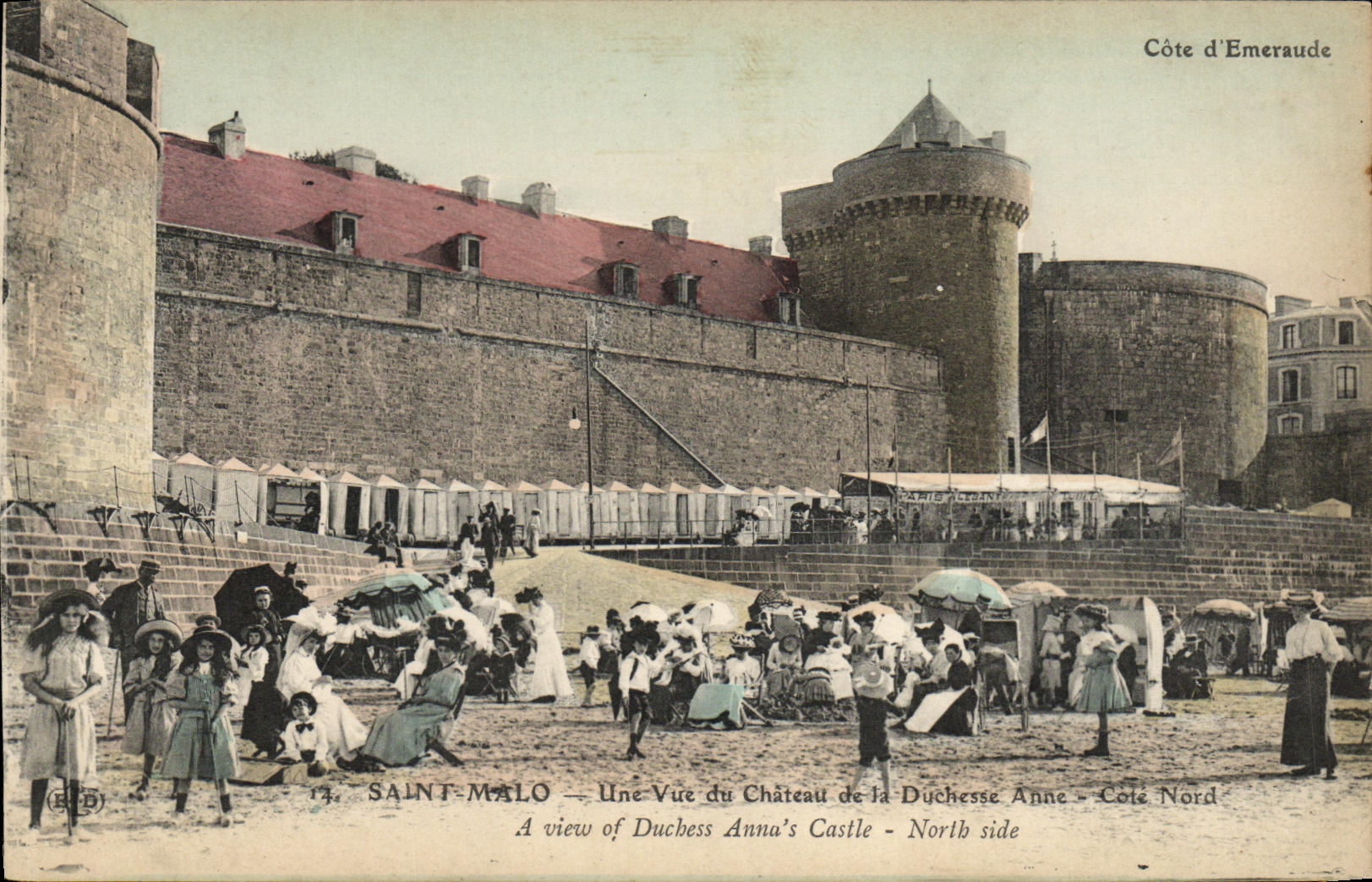 VINTAGE POSTCARD Holy Malo a Sight of the Castle of the Northern Duchess Anne Cote