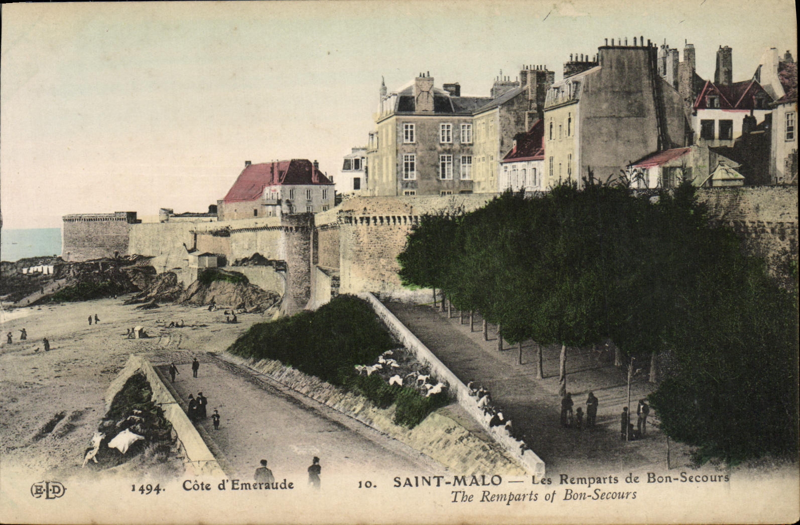 CPA St Malo Les Remparts de Bon Secours