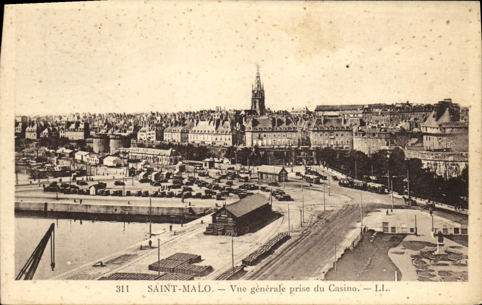 CPA Saint Malo Vue generale prise du Casino