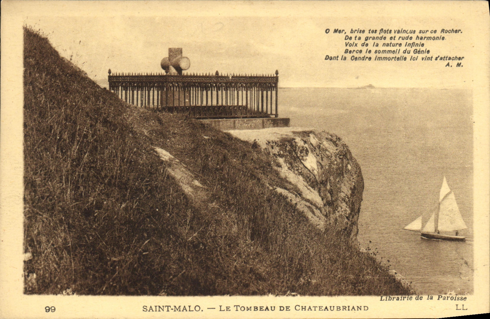 CPA Saint Malo Le Tombeau de Chateaubriand