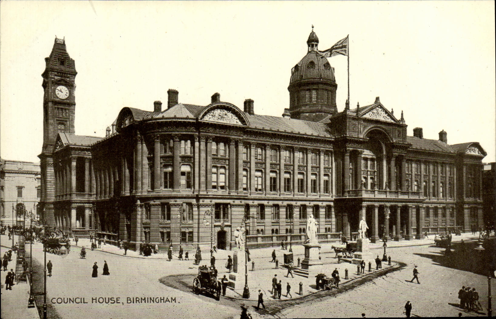 VINTAGE POSTCARD Council Birmingham House
