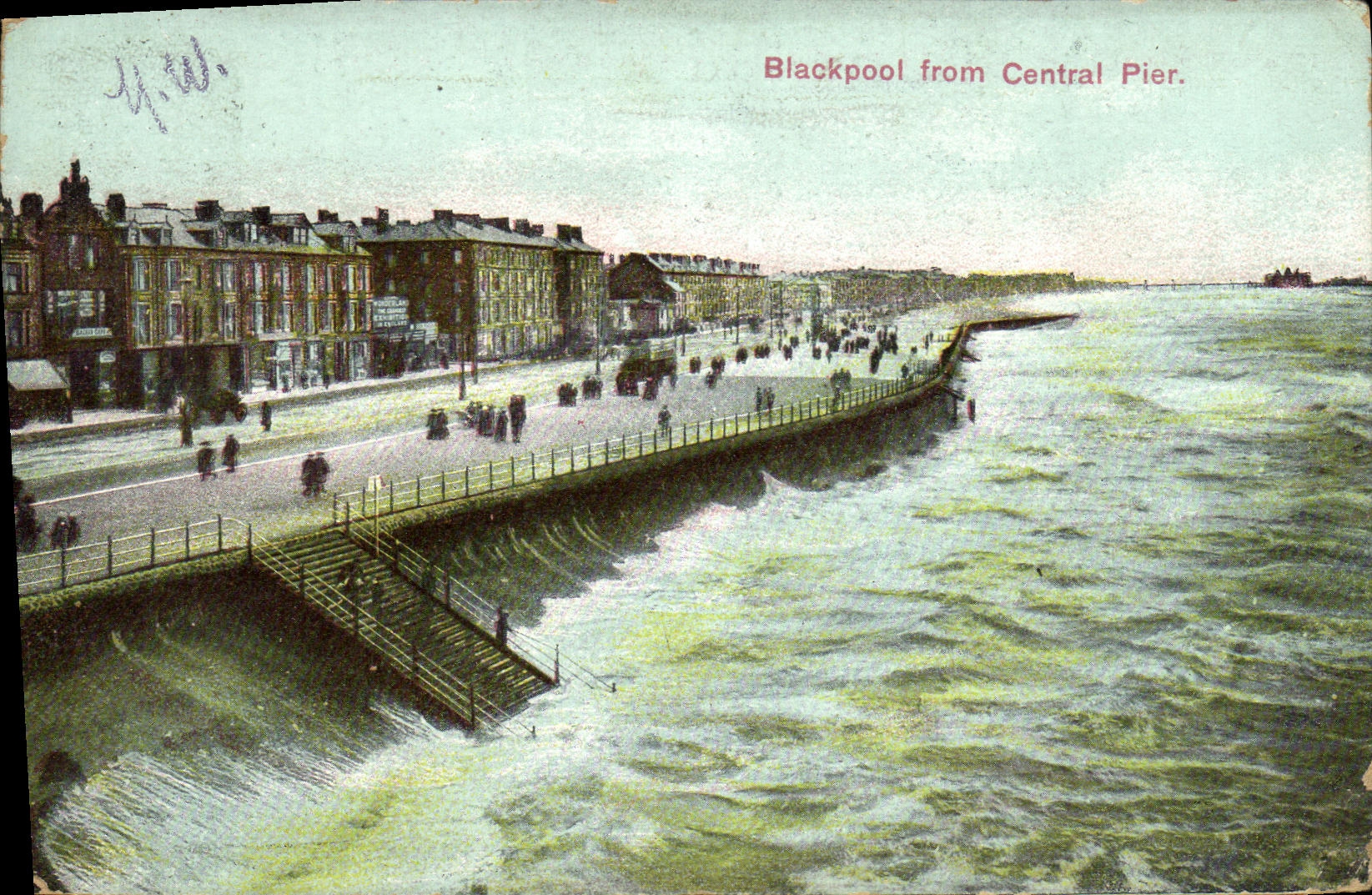 VINTAGE POSTCARD Blackpool from Cenral Pier