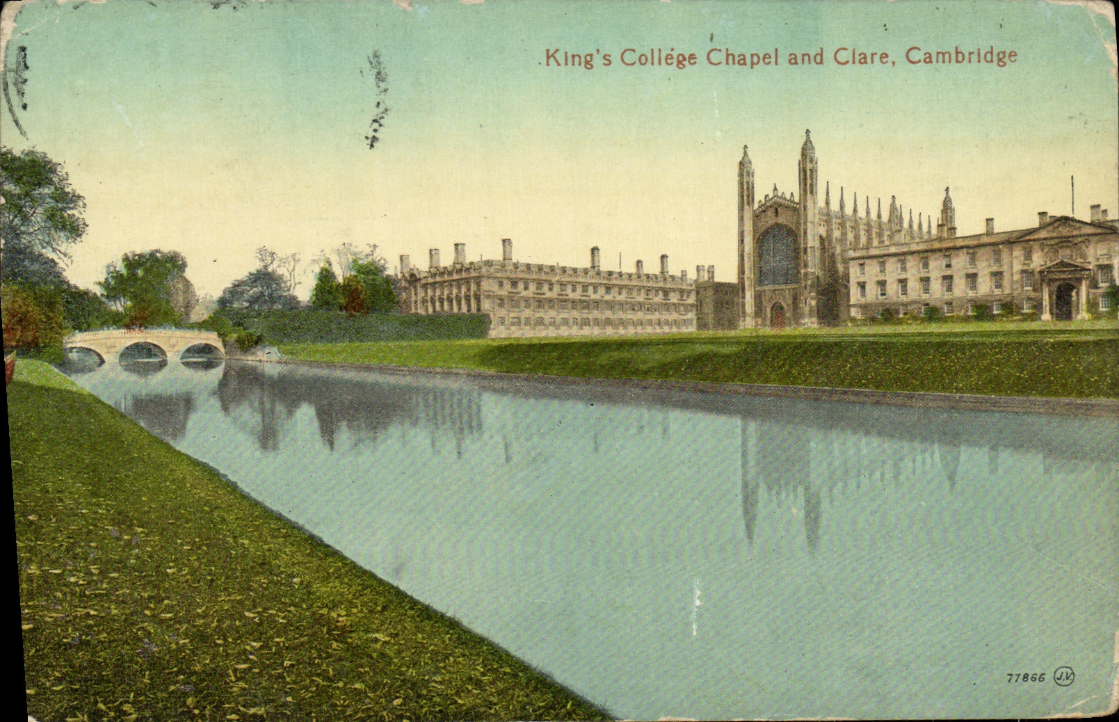 VINTAGE POSTCARD King S College Chapel and Clare Cambridge