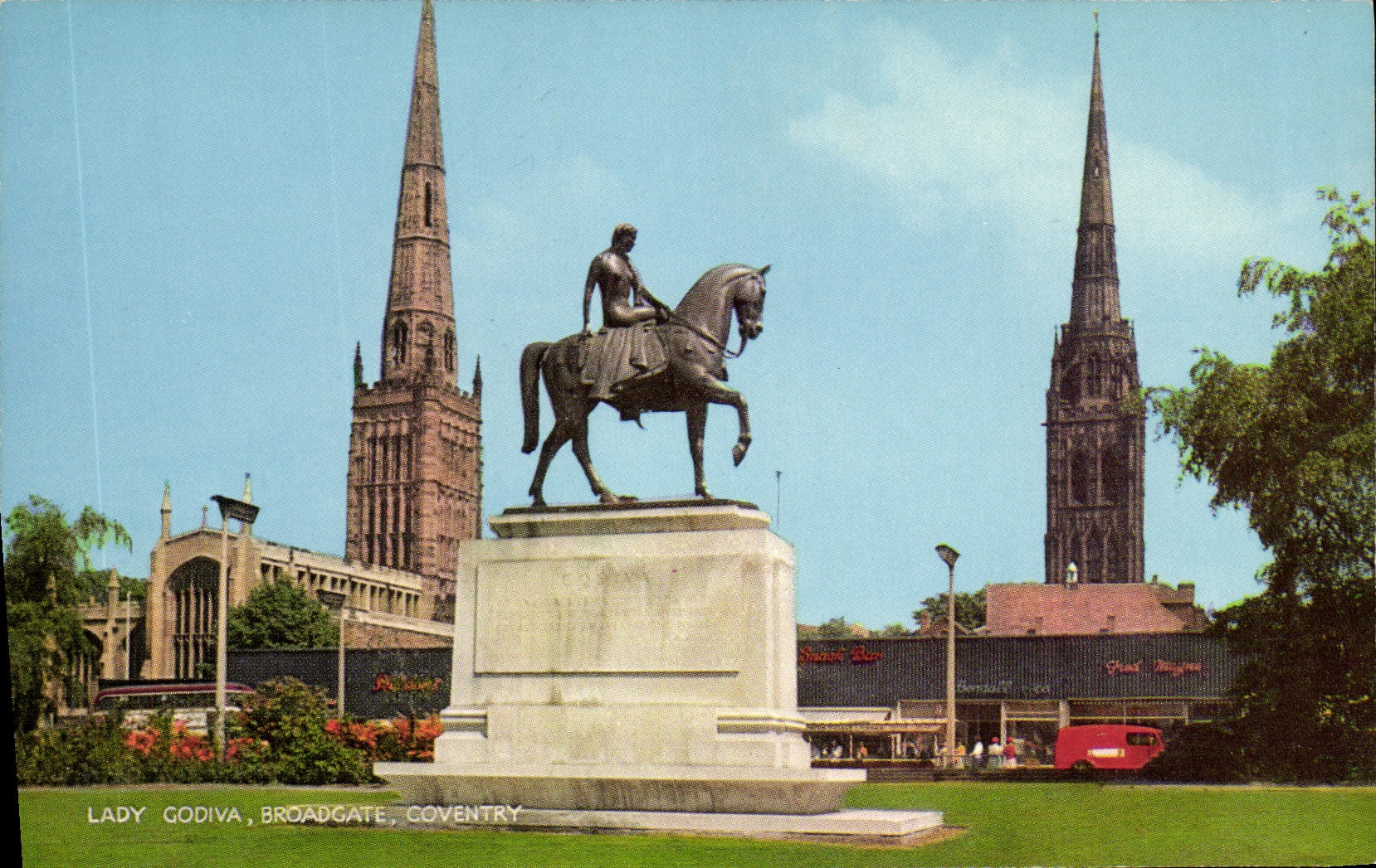 MODERN CARD Lady Godiva Broadgate Coventry