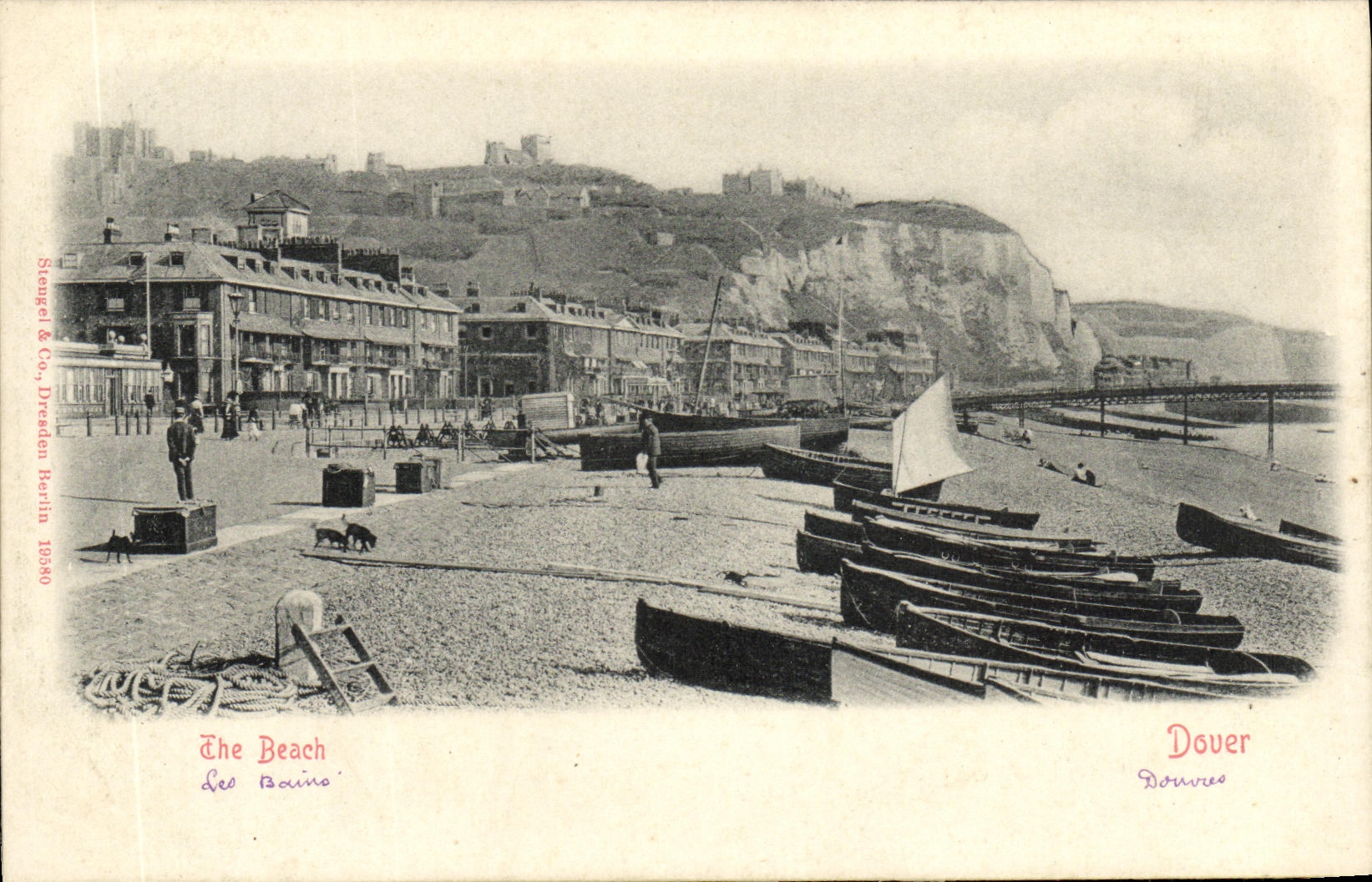 VINTAGE POSTCARD Dover The Deach