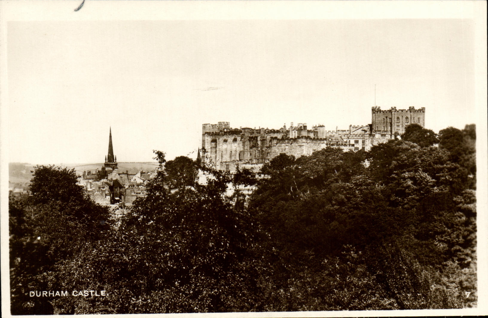 VINTAGE POSTCARD Durham Castle