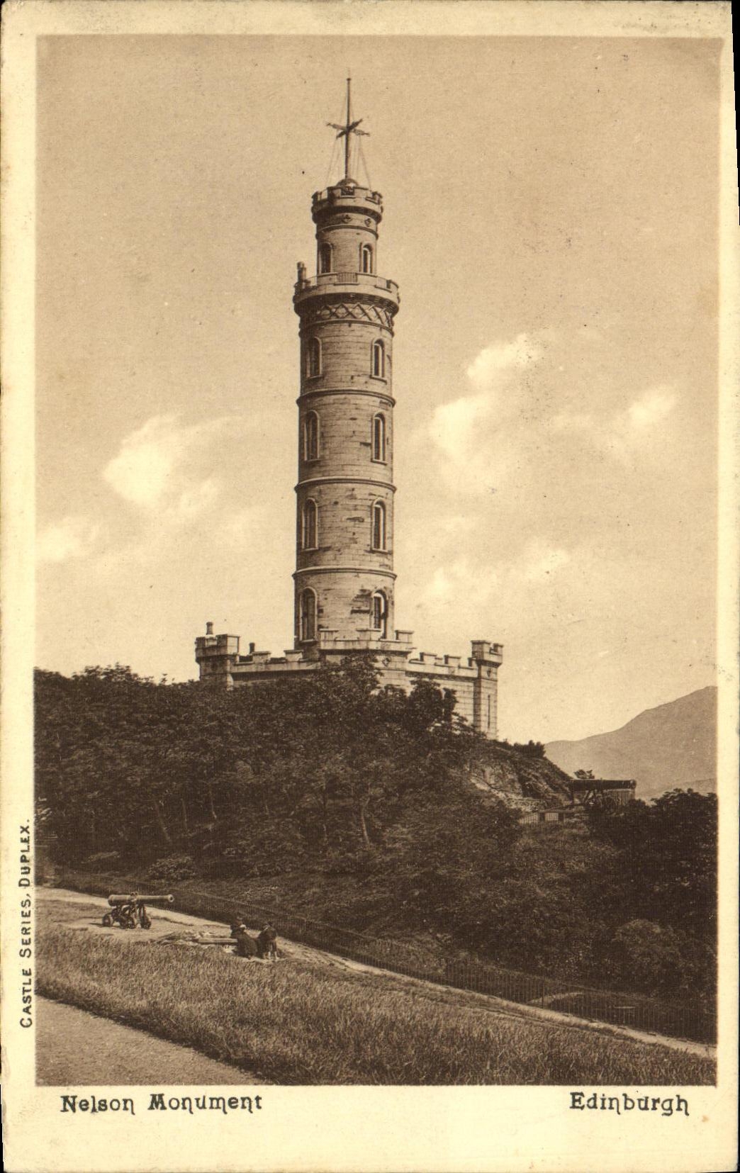 VINTAGE POSTCARD Edinburgh Neison Monument