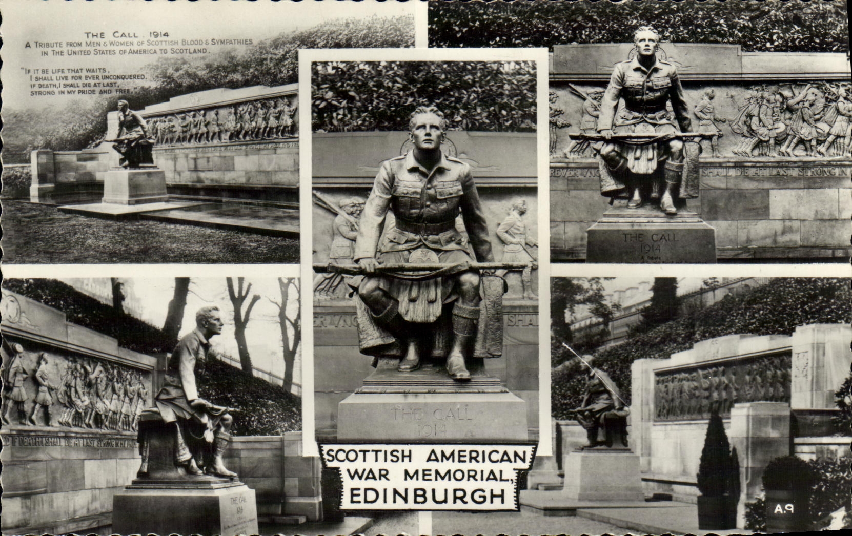 CPM Edinburgh Scottish American War Memorial Militaria