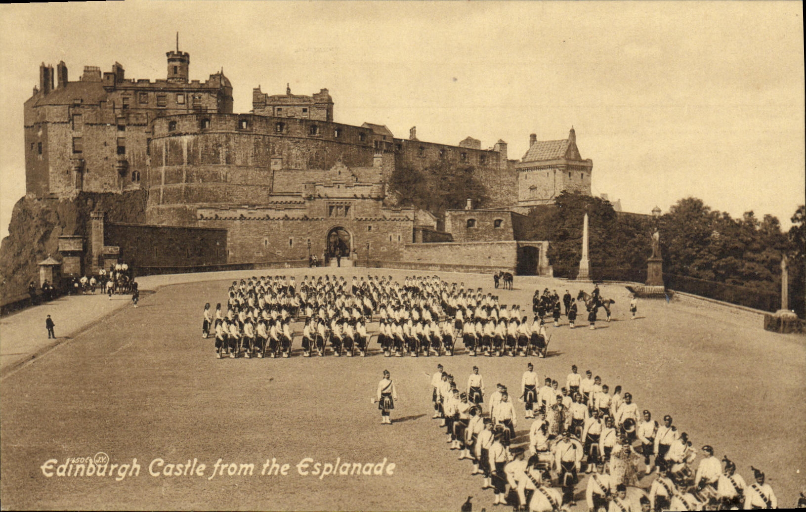 CPA Edinburgh Castle From The Esplanade