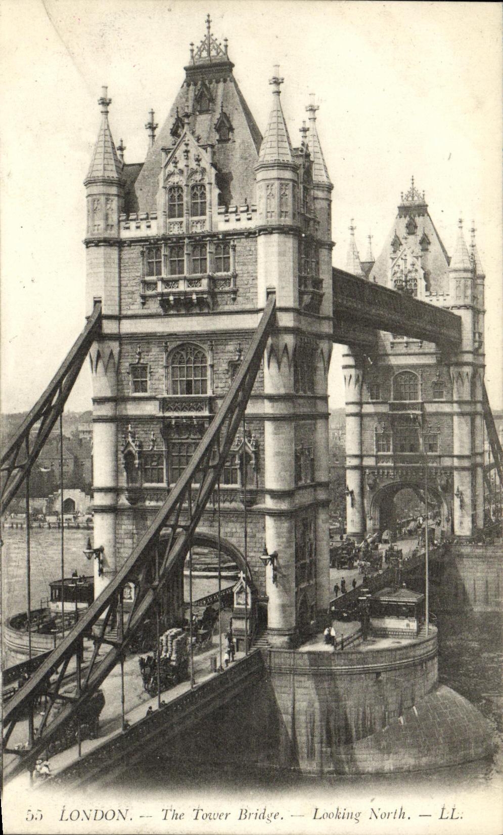 CPA London The Tower Bridge Looking North
