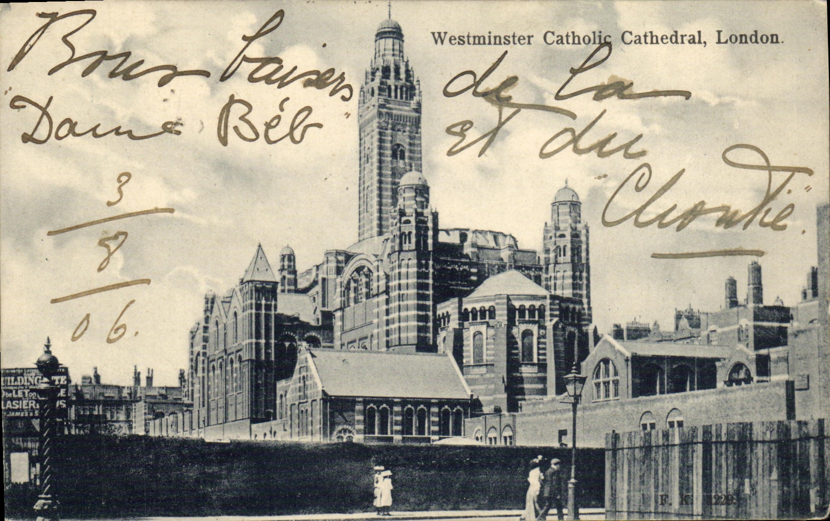 VINTAGE POSTCARD London Westminster Catholic Cathedral