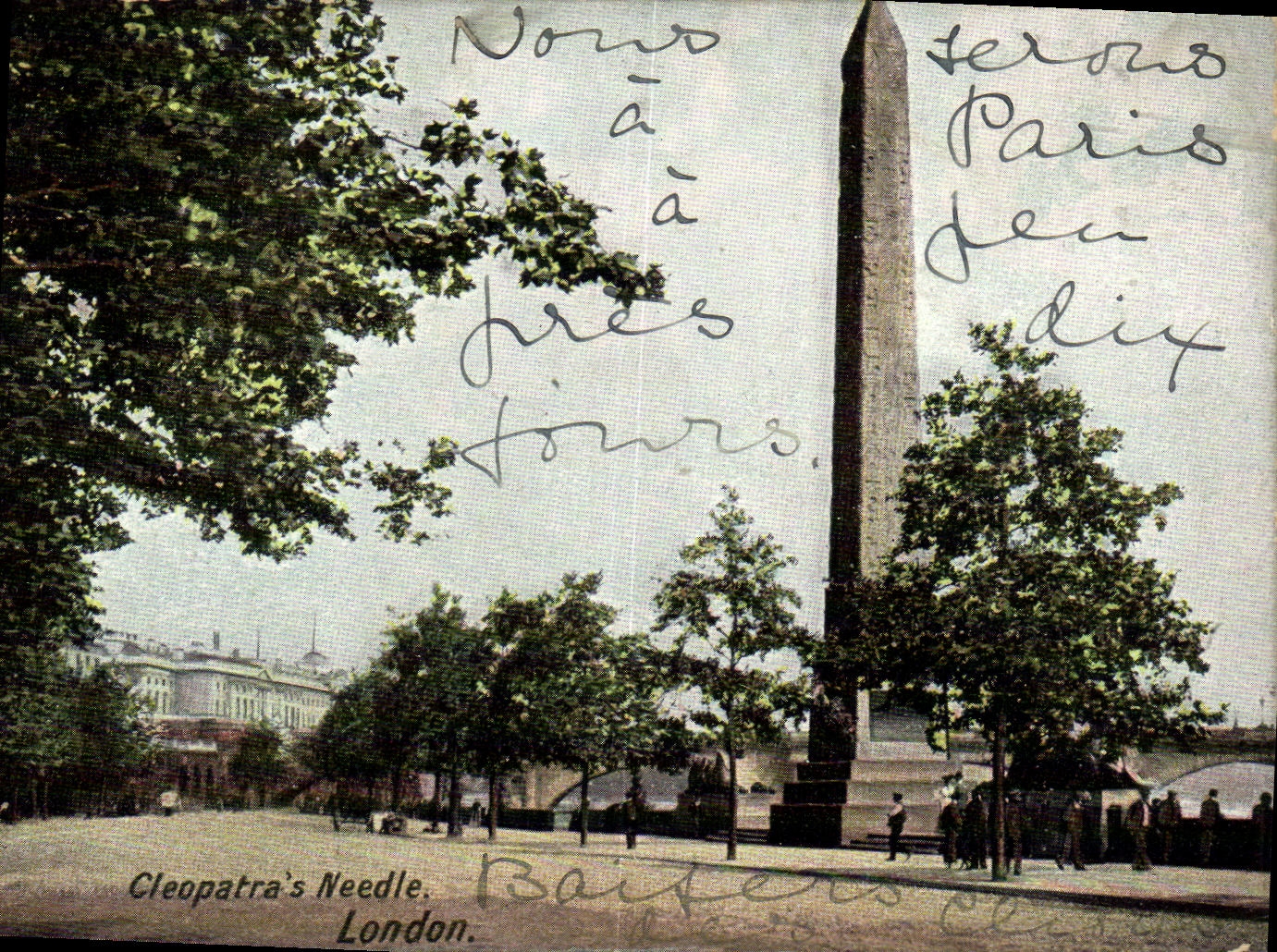 VINTAGE POSTCARD Cleopatra S Needle London