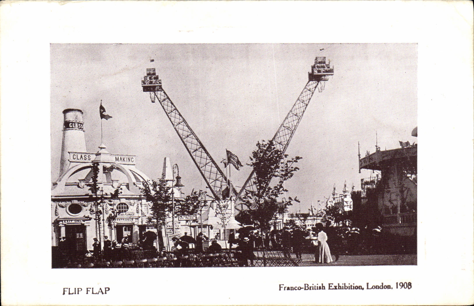 CPA Flip Flap Franco British Exhibition London 1908